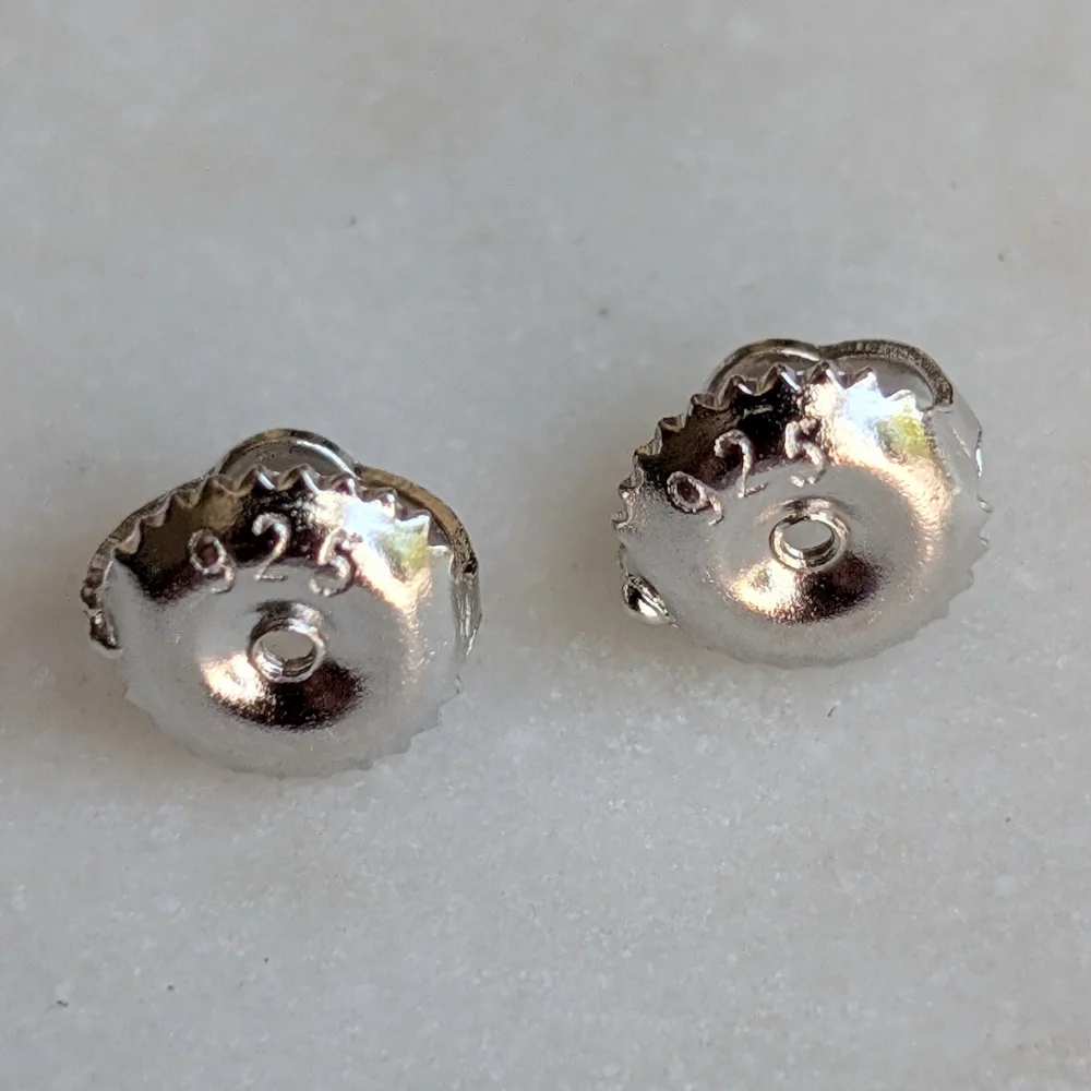 3ct Moissanite Flower Earrings In Sterling Silver 925 NWOT - Picture 7 of 11